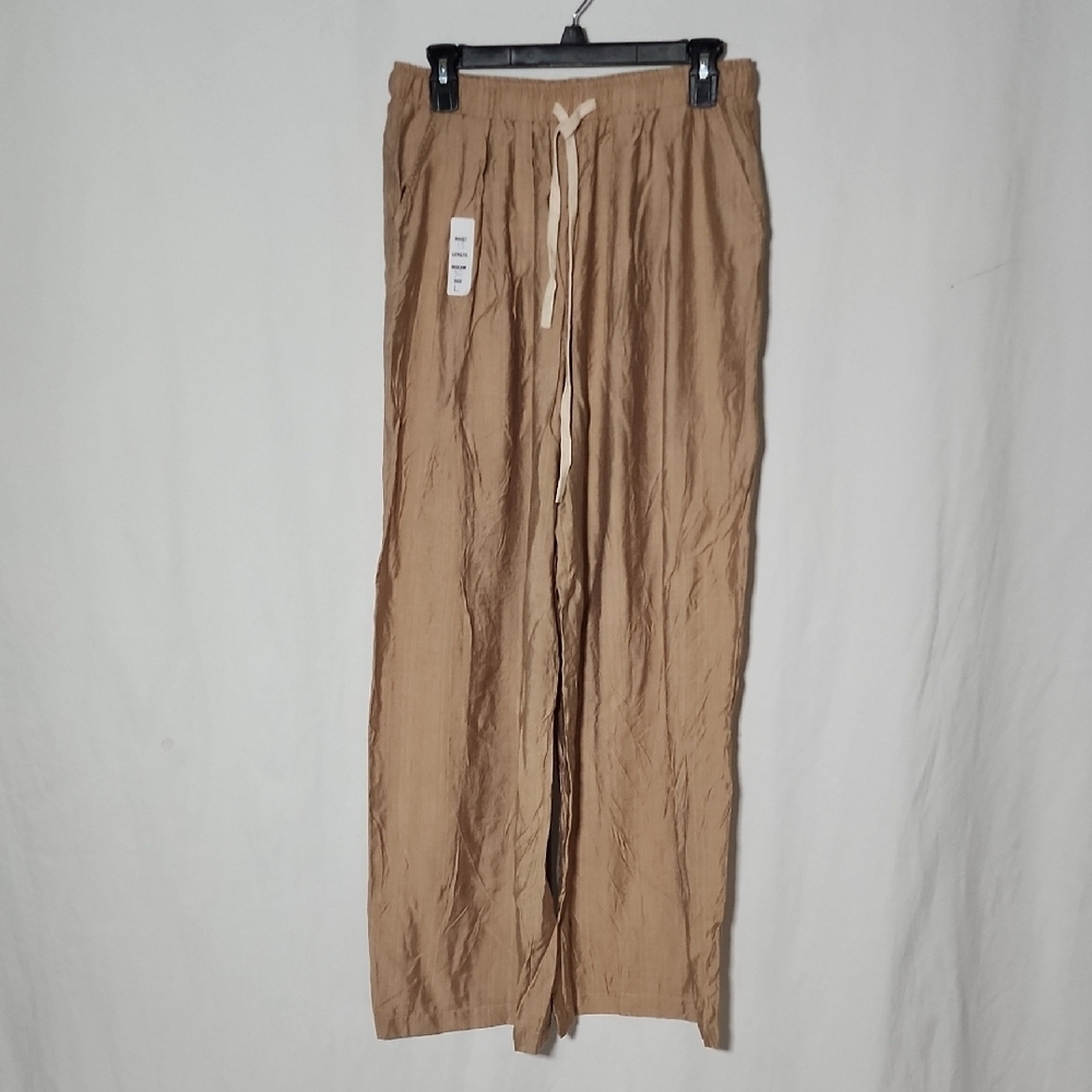 Cider Women's Tan Wide-Leg Pants